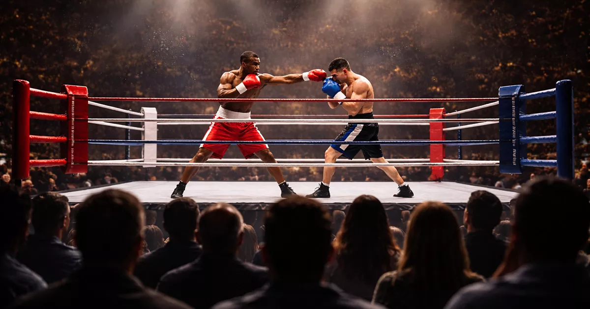 Apuestas en vivo en boxeo: combate profesional en desarrollo bajo los focos del ring