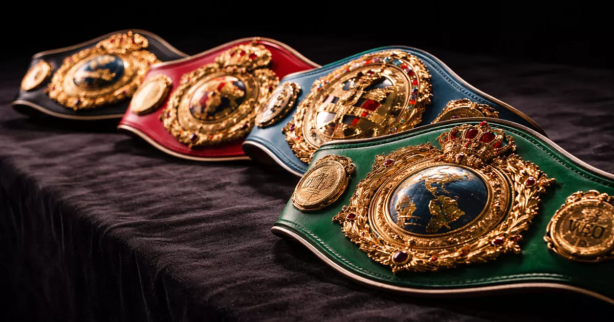 Federaciones de boxeo profesional: cinturones de campeonato mundial WBA WBC IBF WBO